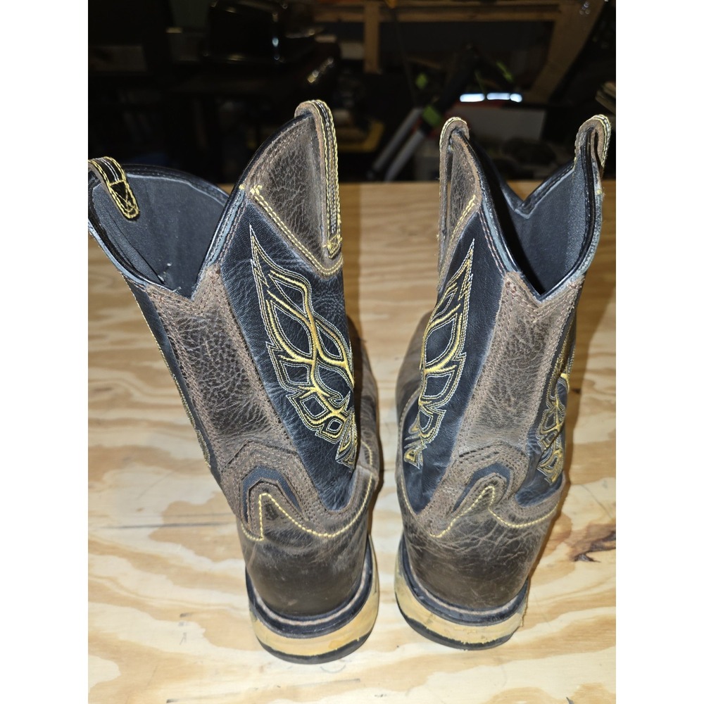Ariat Men's Western Work Boots Leather Pull-On Composite Toe Square Toe 11 EE - Picture 4 of 7